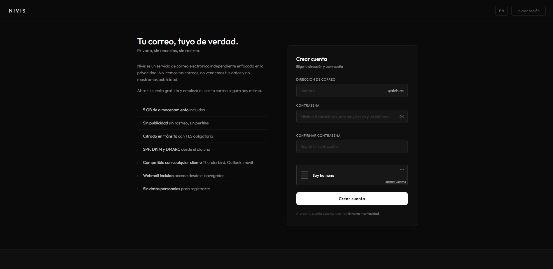 Landing page